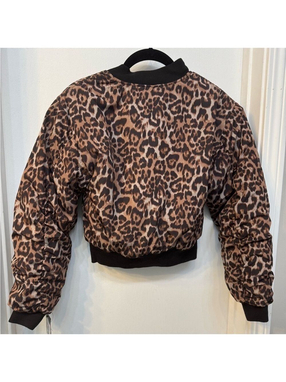 Art Class Girl’s Leopard Print Puffer Jacket - Picture 5 of 6